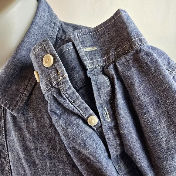 GAP 1969 Shirt Mens XL Blue Chambray Button Up Cotton Casual Classic Preppy 1623 - Picture 5 of 8